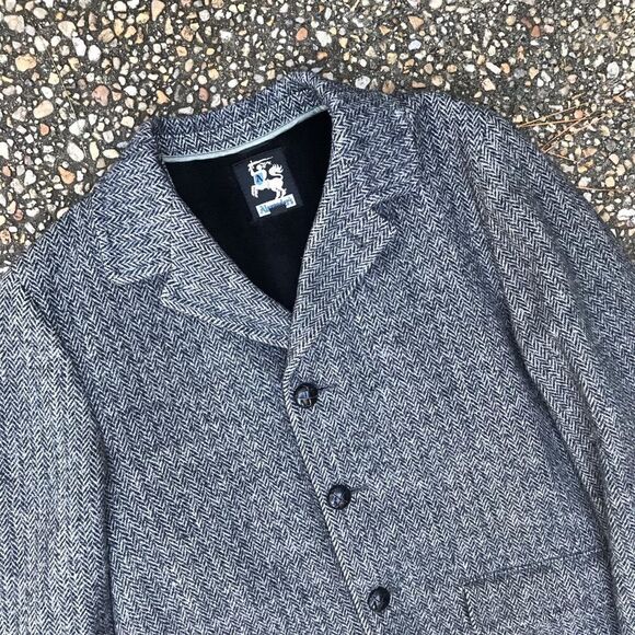 Vintage Alexander’s tweed men’s wool car coat 40 - Picture 8 of 8